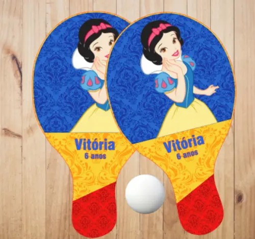 15 pares de Raquetes de Ping Pong Personalizadas Branca de Neve