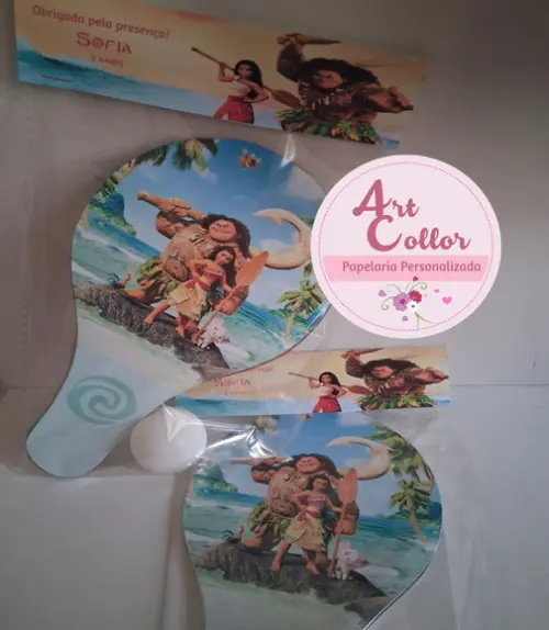 15 pares de Raquetes de Ping Pong Personalizadas Moana