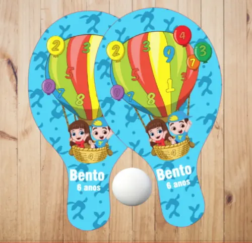 15 pares de Raquetes de Ping Pong Personalizadas Mundo Bita