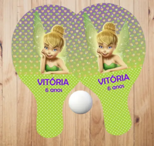 15 pares de Raquetes de Ping Pong Personalizadas Sininho