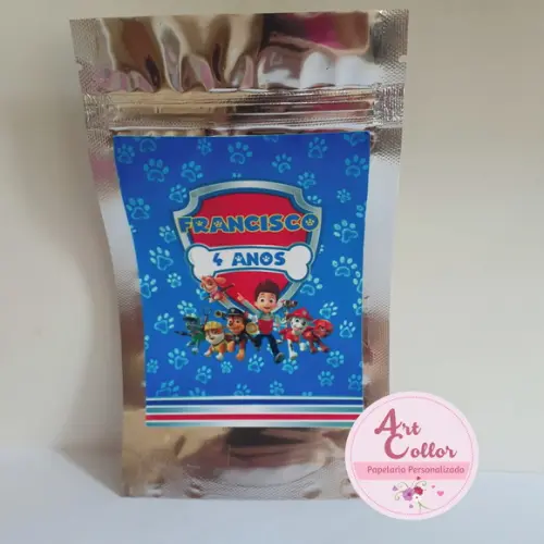 15 Saquinhos Zip Lock Patrulha Canina