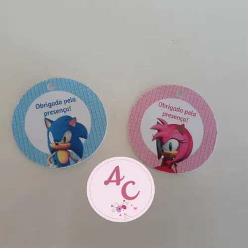 30 Tags Sonic e Amy Rose