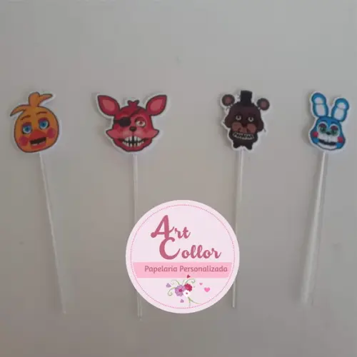 50 Topper para Doces Five Nights At Freddy