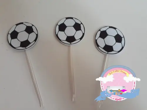 50 Topper para Doces Bola de Futebol