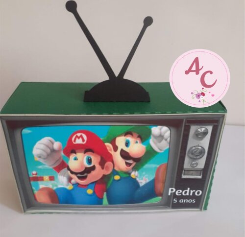 10 Caixas Tv Super Mario Bros