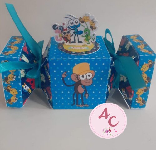 10 Caixas Bala com Aplique 3D Bob Zoom
