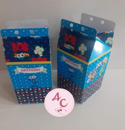 10 Caixas Milk Personalizada Bob Zoom