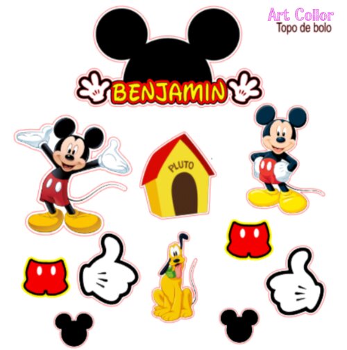 Topo de Bolo Mickey