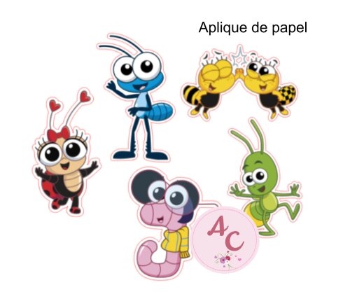 100 Apliques de Papel bob zoom