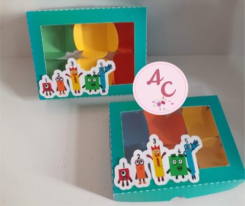10 Caixas para 6 Doces Number Blocks