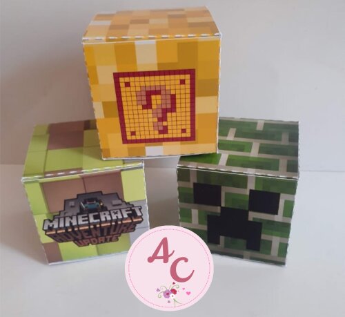 10 Caixinhas cubo Minecraft