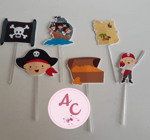 50 Topper para Doces pirata