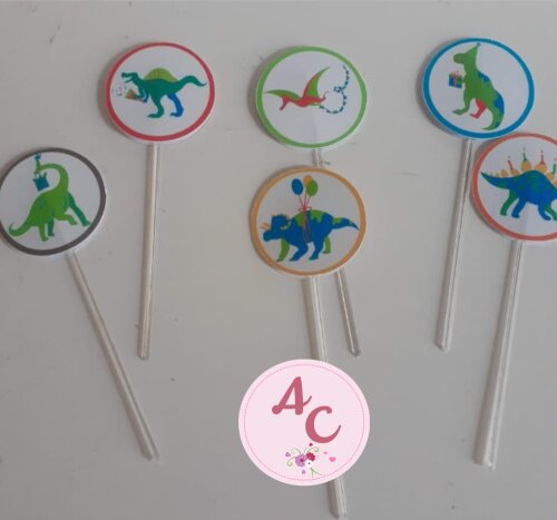 50 Topper para Doces Dinossauros