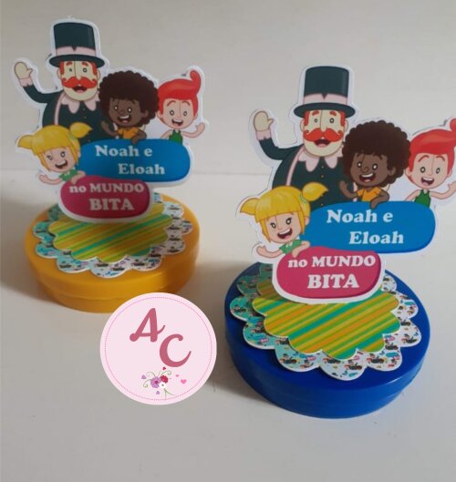 20 Latinhas com aplique personalizado  3D Mundo Bita