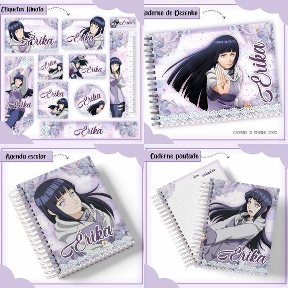 Arquivo de Corte - Etiqueta Escolar Hinata #10361