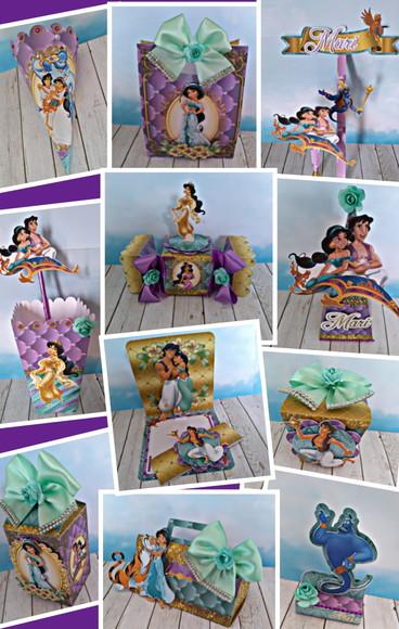 Arquivo de Corte - Jasmine e Aladin #1009