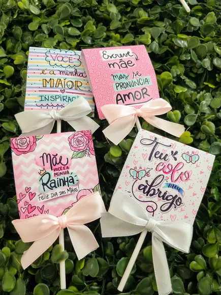 Arquivo de Corte - card pirulito Dia das Mães 438