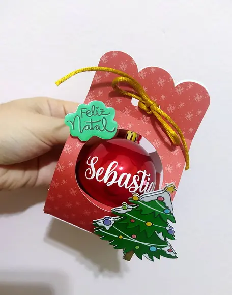 Arquivo de Corte - Caixa Esfera Acrilica de Natal #993