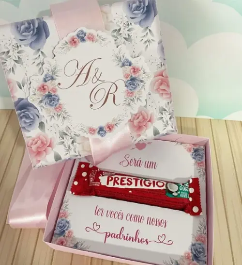 Arquivo de Corte - Caixa para Padrinhos Casamento #873