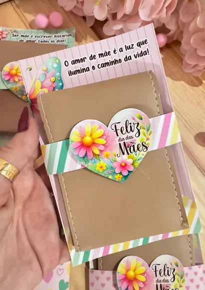 Arquivo de Corte - Card Carteira Dia das Mães #10420