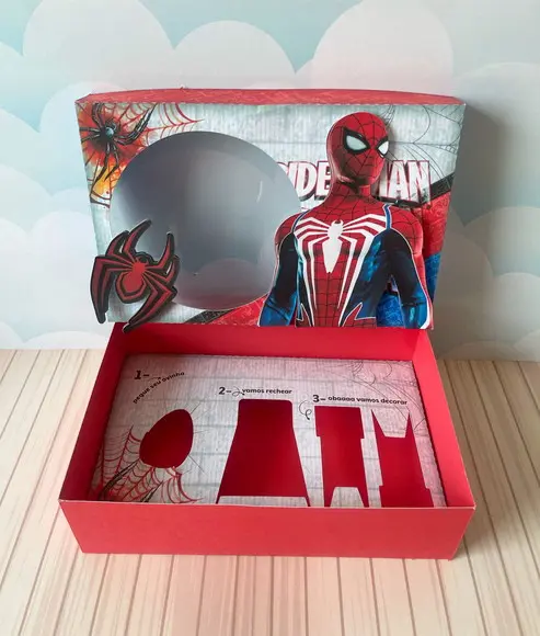 Arquivo de Corte - Homem Aranha Mini Confeiteiro #10113
