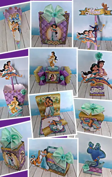 Arquivo de Corte - Jasmine e Aladin #1009