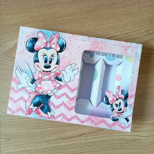 Arquivo de Corte - Mini Confeiteiro Minnie Rosa #1096
