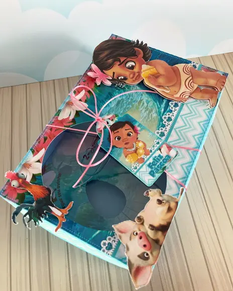 Arquivo de Corte - Moana Baby Mini Confeiteiro #10118