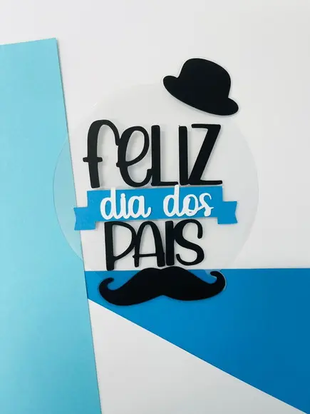 Arquivo de Corte - Topo de Bolo Dia dos Pais #1060a