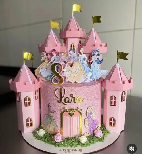 Arquivo de Corte - Topo Princesas Castelo #10192