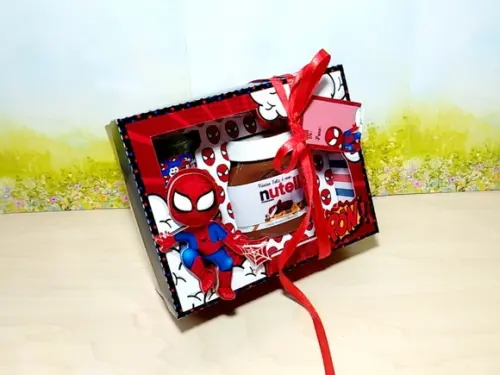 Arquivo de Corte- Caixa Ovo de Colher Homem Aranha #282