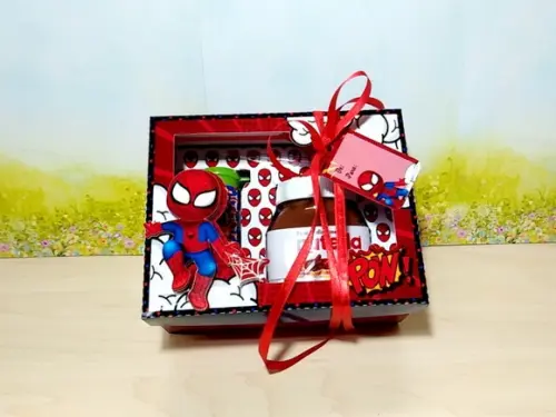 Arquivo de Corte- Caixa Ovo de Colher Homem Aranha #282