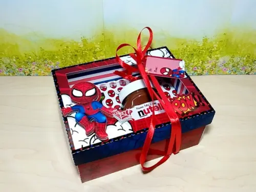 Arquivo de Corte- Caixa Ovo de Colher Homem Aranha #282