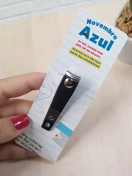 Arquivo de Corte- card Cortador de Unhas Novembro Azul #10295