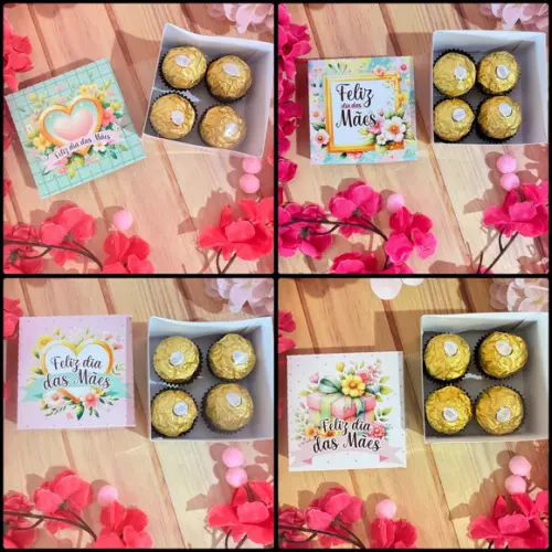 Arquivo de Corte-caixa 4 Doces Dia das Mães #10419