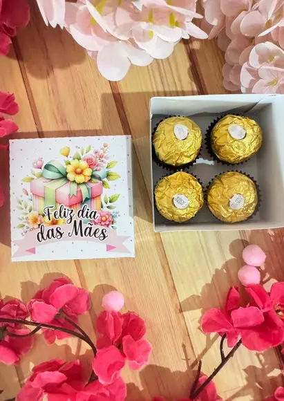 Arquivo de Corte-caixa 4 Doces Dia das Mães #10419