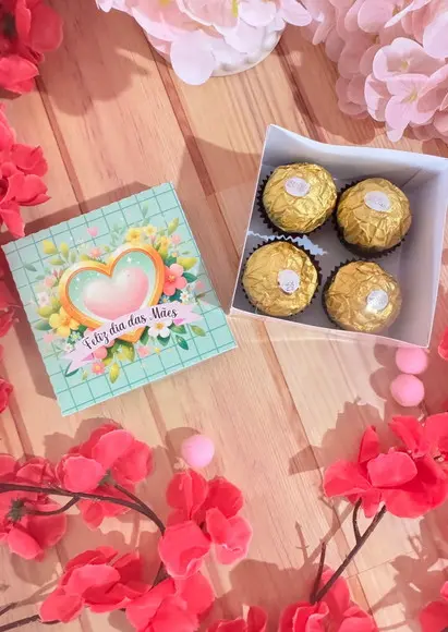 Arquivo de Corte-caixa 4 Doces Dia das Mães #10419
