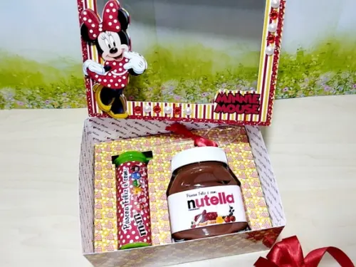 Arquivo de Corte-caixa Ovo de Colher Minnie #283
