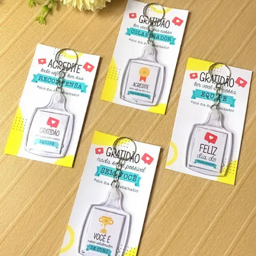 Arquivo de Corte-card Chaveiro Dia Trabalho #10405