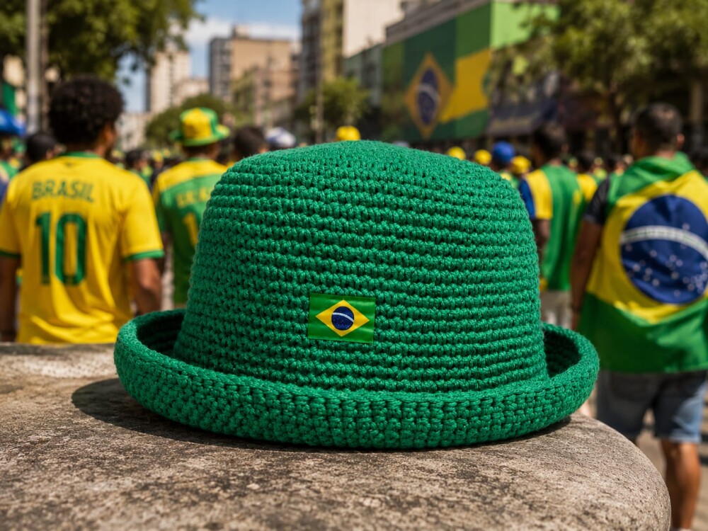 Chapéu de Crochê, Bucket Hat de Crochê, Cata Ovo, Chapéu Unis