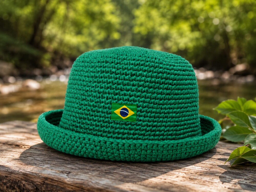 Chapéu de Crochê, Bucket Hat de Crochê, Cata Ovo, Chapéu Unis