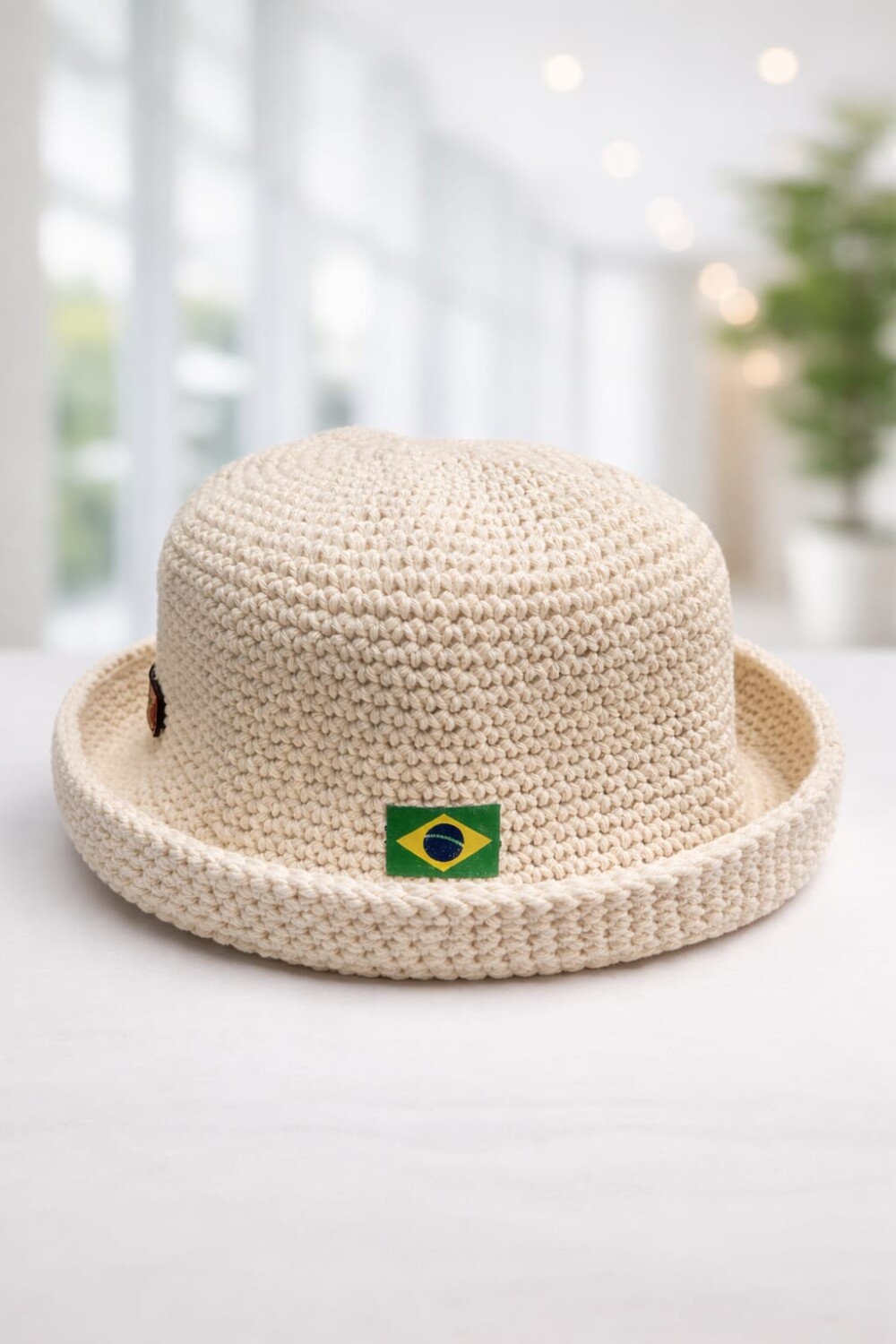 Bucket Hat Crochê Artesanal Algodão