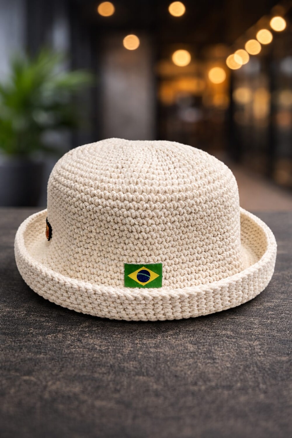 Bucket Hat Crochê Artesanal Algodão