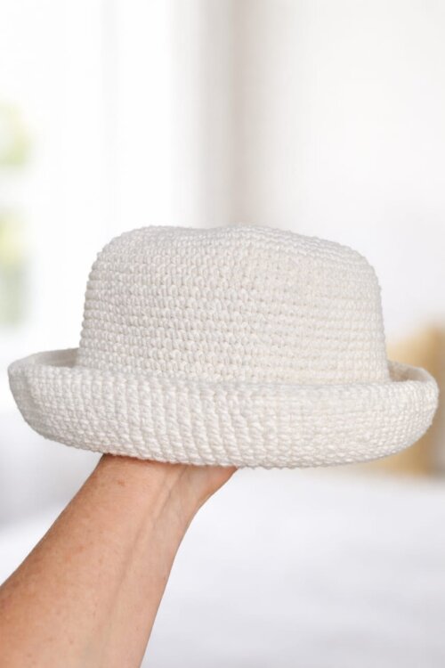 Bucket Hat Chapéu de Crochê Artesanal Algodão Unissex Chapéu