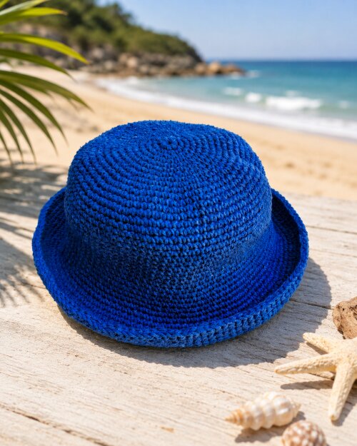 Bucket Hat Chapéu de Crochê Artesanal Algodão Unissex