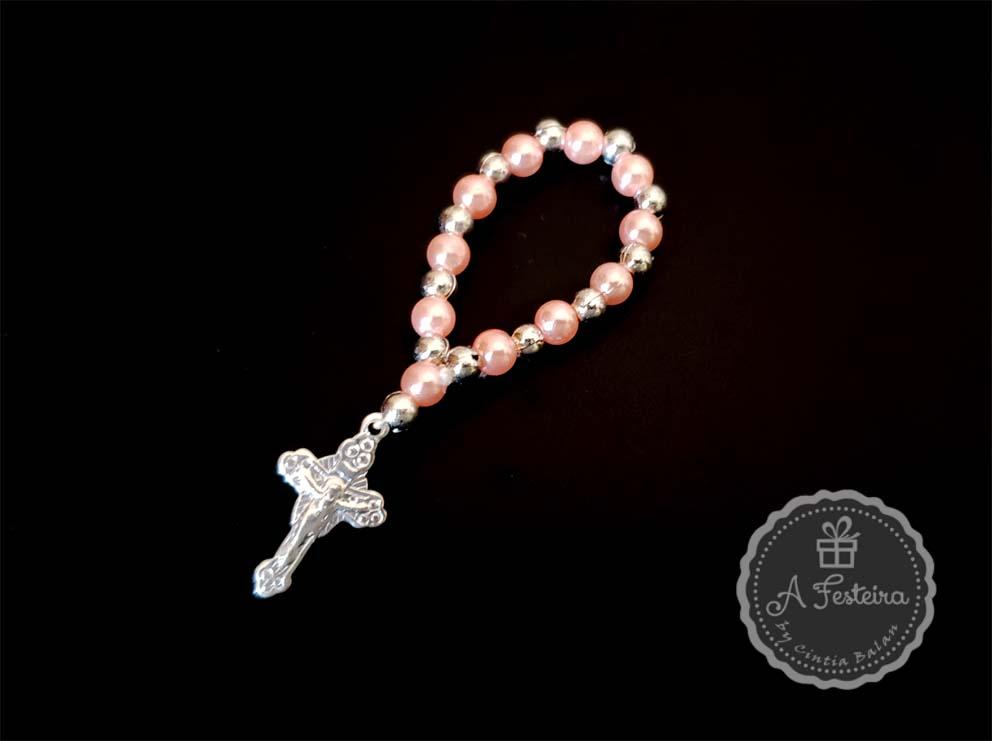 Tercinho Pérola Rosa com Prata