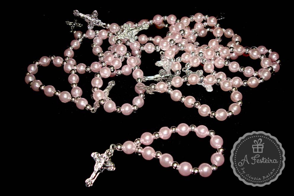 Tercinho Pérola Rosa com Prata