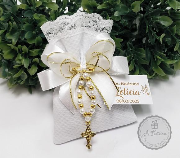 Saquinho Perfumado com Tercinho Dourado