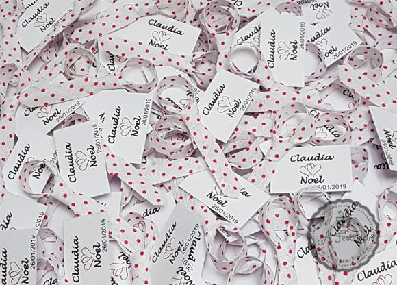 Mini Gravata Simples com Tag Personalizado