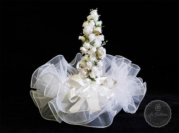 Cesta Babado Branco